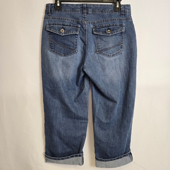 Sonoma Life + Style Cuffed Capri Jeans, Women's Size 6 - Picture 4 of 8